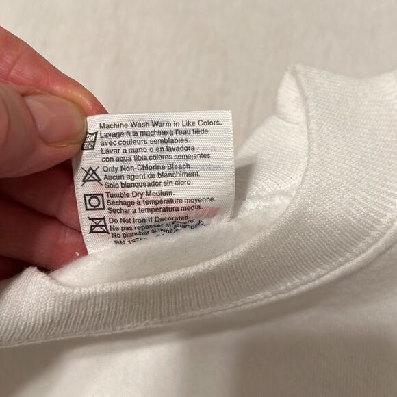 Vintage authentic 1996 Rod Stewart size XL white sweatshirt GVC - Picture 5 of 9